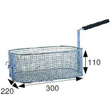 PANIER DE FRITEUSE 300X220X110 - TIQ66585