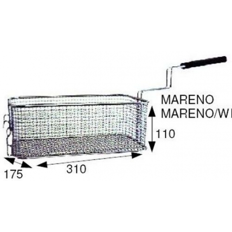 FRYER BASKET 310X175X125 MM - TIQ66588