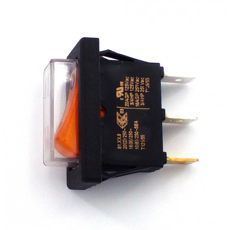 INTERRUPTEUR 1P VOYANT ORANGE AVEC PROTECTION WKIn - NAVQ56444