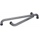 POIGNEE TUBULAIRE INOX SATINE L:323MM Ã­22MM ENTRAXE 300MM - TIQ66981