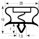 GUARNIZIONE DI PORTA PER TAVOLO REFRIGERARE TRS37/57 L:405MM - SEYQ6638