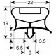 GUARNIZIONE DI PORTA PER TAVOLO REFRIGERARE TRS37/57 L:410MM - SEYQ6639