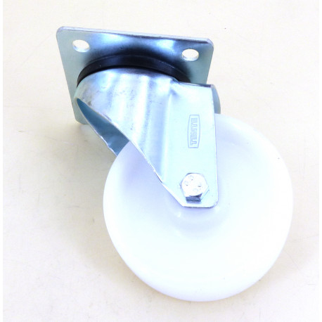 SWIVEL CASTER Ã100MM-100KG-PRESSED STAINLESS STEEL ZINC - TIQ60257