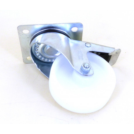 ROULETTE PIVOTANTE Ø100MM-100 KG-ACIER EMBOUTI ZINGUE - TIQ60258
