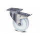FOOD CASTER STAINLESS Ã˜125 WITH BRAKE. - TIQ60267