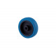 WHEEL Ø100MM RUBBER BLUE / MOYEU:45MM