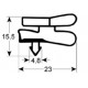 GASKET OF DOOR ABX500 BEFORE 2003 L:1515MM L:717MM - VNQ6368