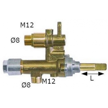 HAHN GAS MADEC ENTREE/SORIE M12X1 RAC TC M8X1 - TIQ6189