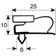 DICHTUNG RIUGADA42S (2 PORTES) VON TURE EXT L:820MM - VNQ7298