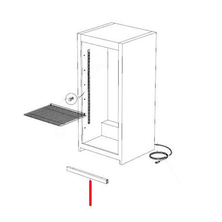 GRILLE ANTERIEURE PLEINE BLANC (SANS PASSAGE TUBE VIDANGE) - VNQ7470