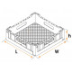BASKET GLASSES L:350MM L:350MM H:110MM - STQ74785