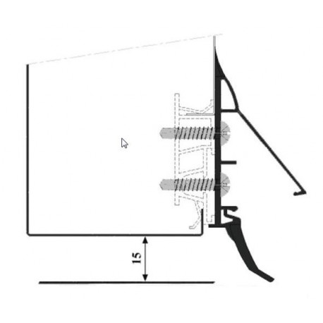 DICHTUNG SCRAPER GUMMI SCHWARZ IN LANGE VON 1.5M - TIQ63258