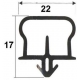 GASKET L:3940MM H:13MM RUBBER BLACK - TIQ63994