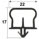 GASKET L:3940MM H:13MM RUBBER BLACK GENUINE