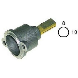 TESTA DI RUBINETTO GAS PEL22S ASSE 25 -10X8MM ORIZZONTALE OR