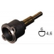 HEAD OF TAP GAS PEL22 AXLE 6X4.6MM L:45/20MM