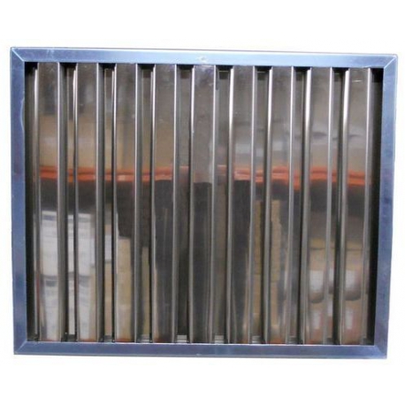 FILTRO CHOQUE CALIENTE INOX 498X398X25 ALVENE 2000 - NYQ59