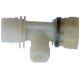 RACCORD RATIONAL PLASTIQUE EN T 3/4F 1/2F 3/4M ORIGINE
