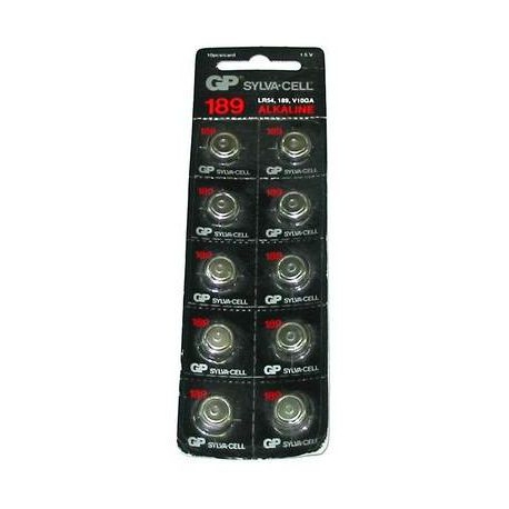 LOT OF 10 BATTERIES LR54 - IQ399