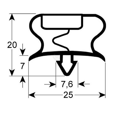 GASKET MAGNETIC 695 X 424MM GENUINE GAMKO - TZQ6593