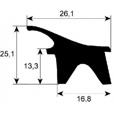 GASKET OF DOOR OF OVEN - TIQ63968