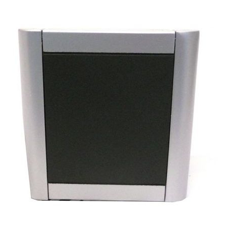 ENCHUFE DISENO MURAL ENCASTRABLE ALUMINIO / NEGRO - AVQ7963