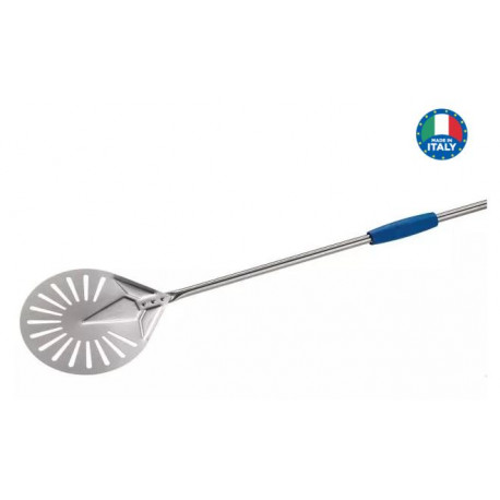 PETITE PELLE A PIZZA PERFOREE EN ACIER INOX Ø:20CM-150CM - iq9069