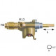 ROBINET GAZ AVEC BRIDE DE SORTIE RACCAODEMENT POUR TUBE 8MM - TIQ6327