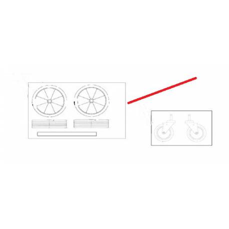 ROUES ARRIERES CHARIOT GWD350 ORIGINE NILFISK - AVQ8081