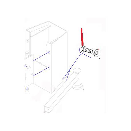 VIS H M8X20 INOX K55 J X10 ORIGINE DITO SAMA-ELECTROLUX - QFQ5Q5052