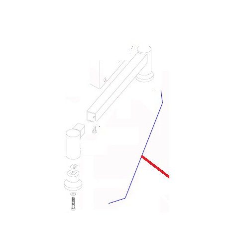 PIED DROIT EQUIPE XBE10 ORIGINE DITO SAMA-ELECTROLUX - QFQ5Q5214