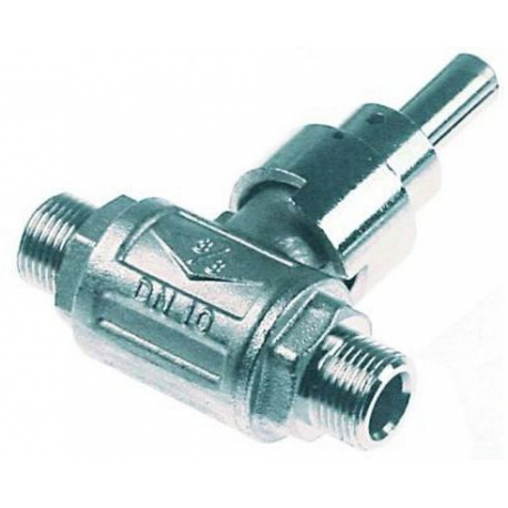 ROBINET A BOISSEAU SPHERIQUE 3/8'MM AXE 10X8MM - TIQ75625