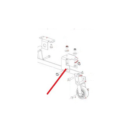 ECROU FREIN M6 B40 J X10 ORIGINE DITO SAMA-ELECTROLUX - QFQ5Q6104