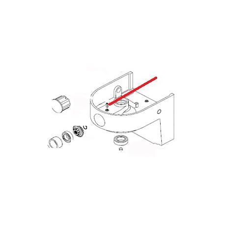 BOUCHON AVEC VISSERIE XBE10 ORIGINE DITO SAMA-ELECTROLUX - QFQ5Q7998