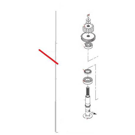 ARBRE PO EQ XBM20/30/40 ORIGINE DITO SAMA-ELECTROLUX - QFQ5Q7202