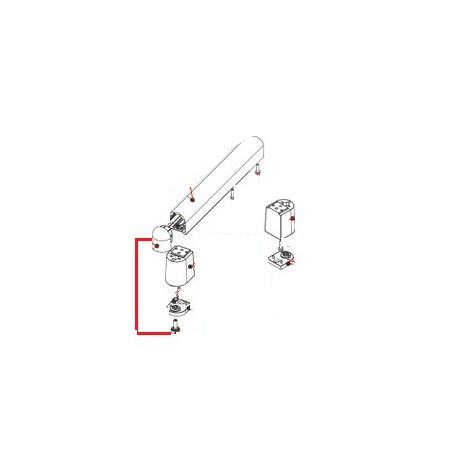 PIED EQ XBM20/30 ORIGINE DITO SAMA-ELECTROLUX - QFQ5Q7222