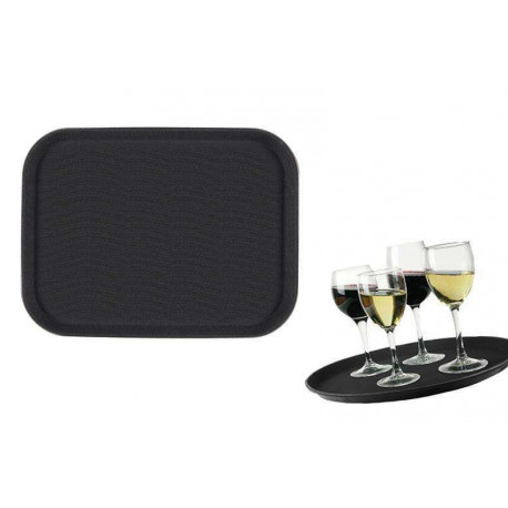 PLATEAU L 510MM LAR. 380MM RECTANGULAIRE ET ANTIDERAPPANT EN FIBRE DE VERRE - TIQ12388