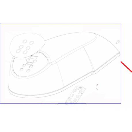 CAPOT STD TACTILE CPL. XB10 ORIGINE DITO SAMA-ELECTROLUX - QFQ5Q0875