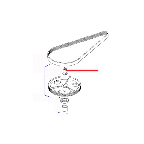 RONDELLE. LL 12 ACZN J X10 ORIGINE DITO SAMA-ELECTROLUX - QFQ5Q0939