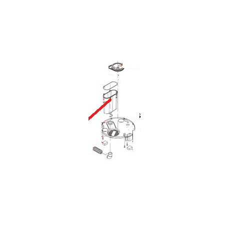 BOITIER FILTRE T5E ORIGINE DITO SAMA-ELECTROLUX - QFQ5Q1756