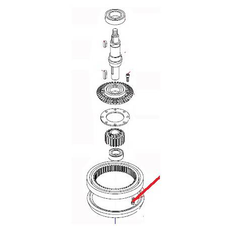 PIGNONS CONIQUES XBE10A LE JEU ORIGINE DITO SAMA-ELECTROLUX - QFQ5XY590