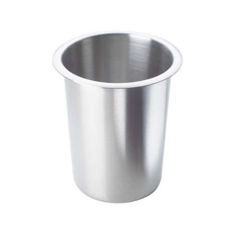POT A COUVERTS INOX DIAM 114MM HAUTEUR 135MM - IQ6271