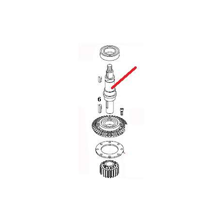 CLAVETTE A 6X6X30 J X10 ORIGINE DITO SAMA-ELECTROLUX - QFQ5XD931