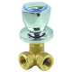 GRIFO AGUA INCLINADA 1/2 AZUL - TIQ76517