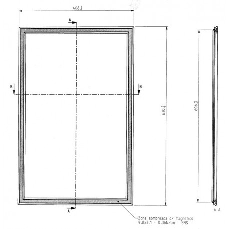 DICHTUNG VON TURE MAGNETIC TISCH KANSAS NEU MODEL - TIQ64284