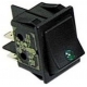 BIPOLAR SWITCH WITH GREEN INDICATOR 250V 16A L:30MM W:22MM