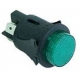 INTERRUPTOR M/A LUZ 250V 16A Ø25MM VERDE