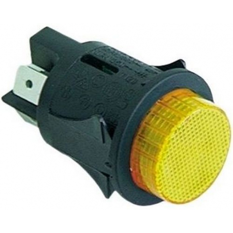 SCHALTER M/A LIGHT 250V 16A Ã­25MM ORANGE - TIQ665596
