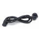 BLACK POWER CABLE SCHUKO L=1200 - FRQ82899