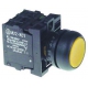 POUSSOIR LUMINEUX 1NC/1NO Ã­22.5MM JAUNE - TIQ77946